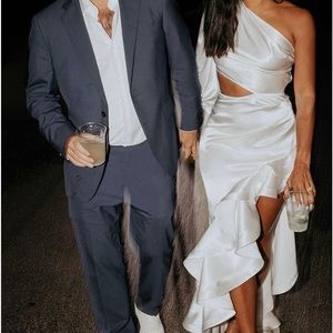 Bronx and Banco Monica Bridal Gown in White